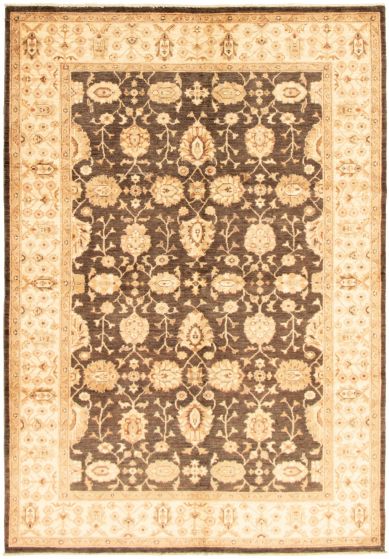 Pakistani Peshawar Oushak 6'0" x 8'9" Hand-knotted Wool Rug 