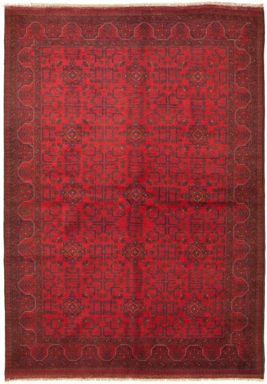 Afghan Finest Khal Mohammadi 6'9" x 9'9" Hand-knotted Wool Rug 