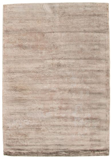 Indian Galleria 5'4" x 7'8" Hand Loomed Viscose Rug 