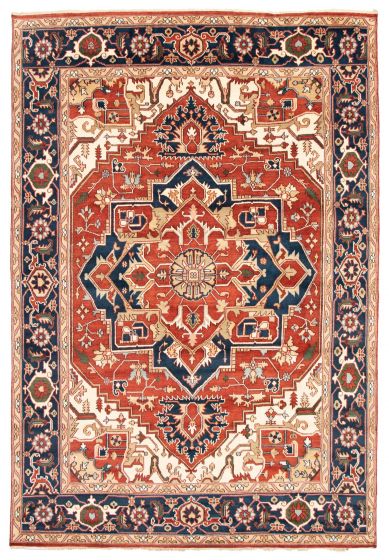 Indian Serapi Heritage 9'8" x 13'11" Hand-knotted Wool Rug 