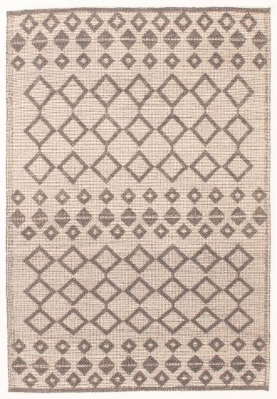 Indian Sienna 5'3" x 7'7" Braided Weave Wool Rug 