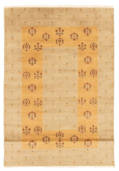 Pakistani Peshawar Ziegler 4'0" x 6'0" Hand-knotted Wool Rug 