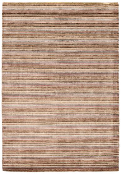 Indian Ananda 5'4" x 7'5" Hand Loomed Viscose Rug 