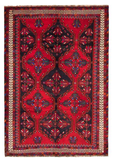 Persian Style 7'1" x 10'3" Hand-knotted Wool Rug 