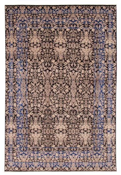 Pakistani Modern Oushak 8'10" x 12'2" Hand-knotted Wool Rug 