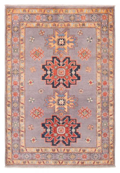 Afghan Uzbek Ghazni 4'0" x 5'10" Hand-knotted Wool Rug 