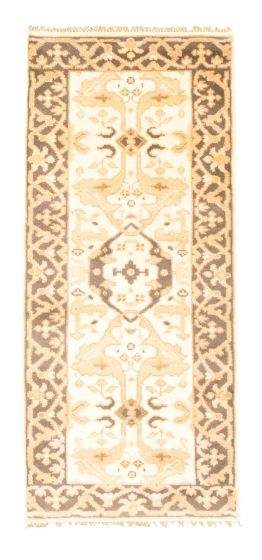 Indian Royal Oushak 2'7" x 5'10" Hand-knotted Wool Rug 