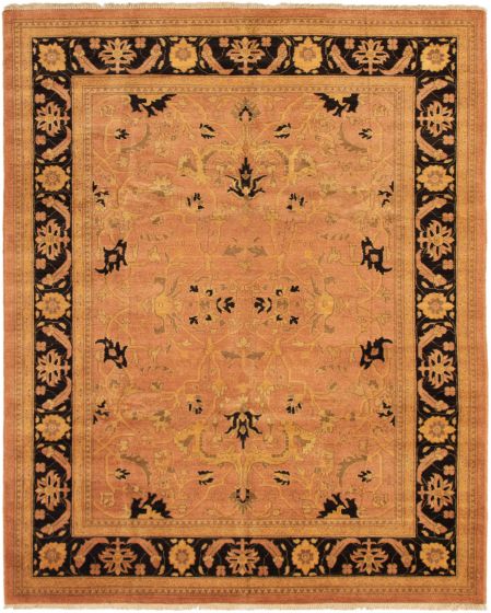 Pakistani Peshawar Oushak 8'1" x 9'10" Hand-knotted Wool Rug 