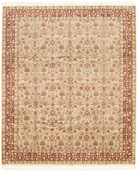 Pakistani Pako Persian 18 Of 20 8'1" x 9'9" Hand-knotted Wool Rug 
