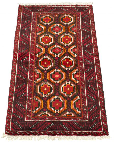 Afghan Akhjah 3'1" x 5'11" Hand-knotted Wool Rug 