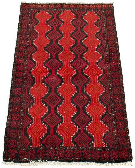 Afghan Akhjah 3'3" x 5'10" Hand-knotted Wool Rug 