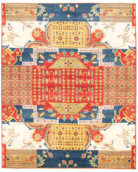 Afghan Finest Ghazni 8'2" x 10'2" Hand-knotted Wool Rug 