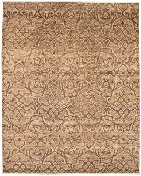 Pakistani Lahore Finest Collection 8'1" x 9'11" Hand-knotted Wool Rug 