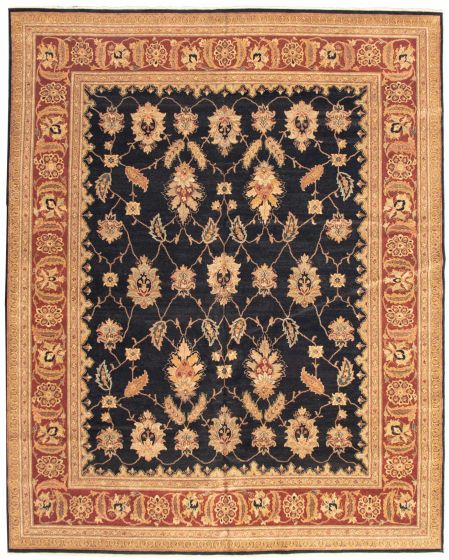 Indian Finest Agra Jaipur 12'1" x 14'10" Hand-knotted Wool Rug 