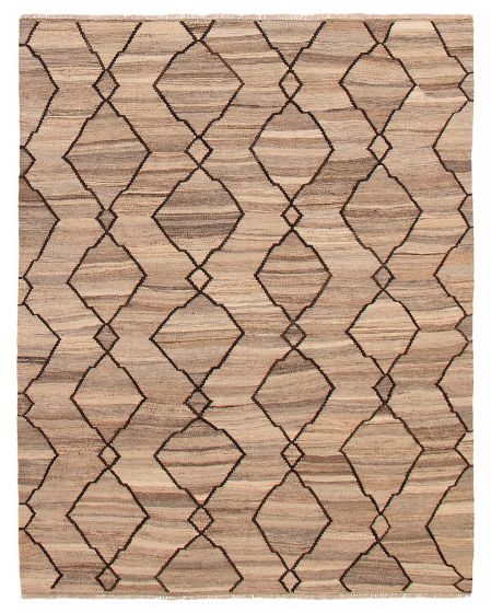 Turkish Sivas 6'1" x 7'10" Flat-Weave Wool Kilim 