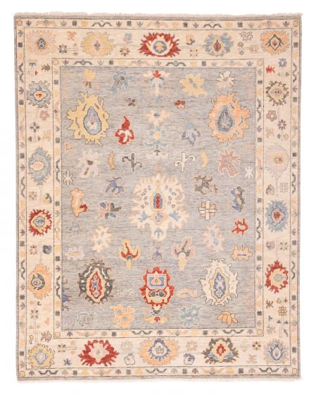 Indian Modern Oushak 8'1" x 10'2" Hand-knotted Wool Rug 