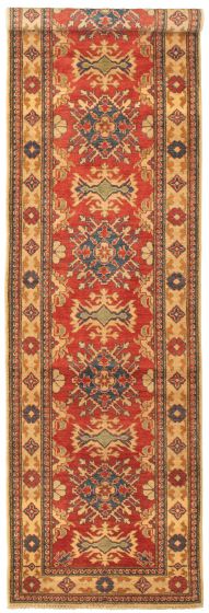 Afghan Finest Ghazni 2'11" x 11'5" Hand-knotted Wool Rug 