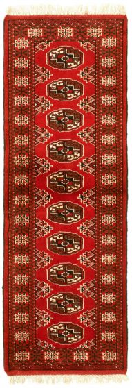Turkmenistan Turkman 2'1" x 6'0" Hand-knotted Wool Rug 