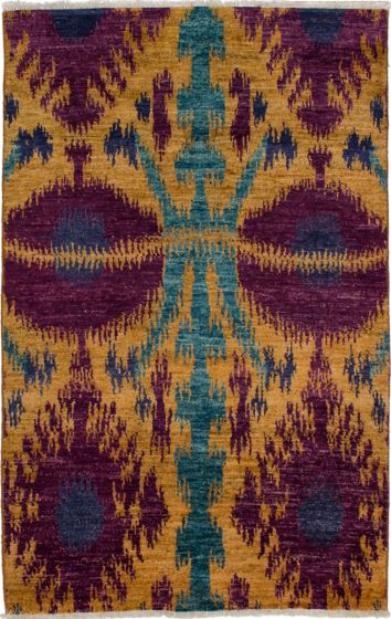 Indian Shalimar 3'10" x 6'0" Hand-knotted Wool Rug 
