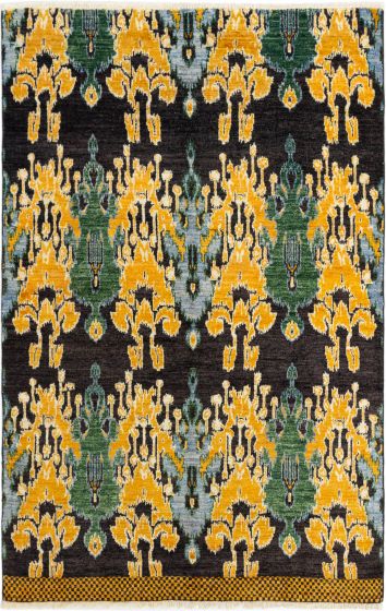 Indian Shalimar 5'9" x 9'2" Hand-knotted Wool Rug 
