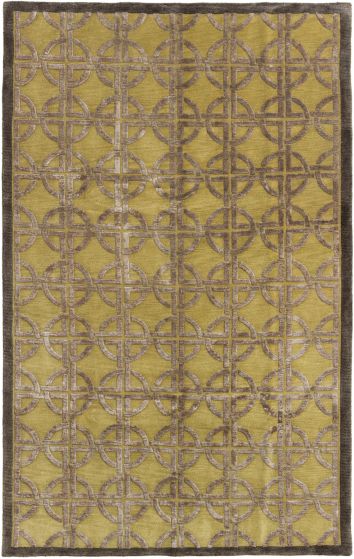 Nepal Opulence 5'1" x 8'1" Hand-knotted Silk, Wool Rug 