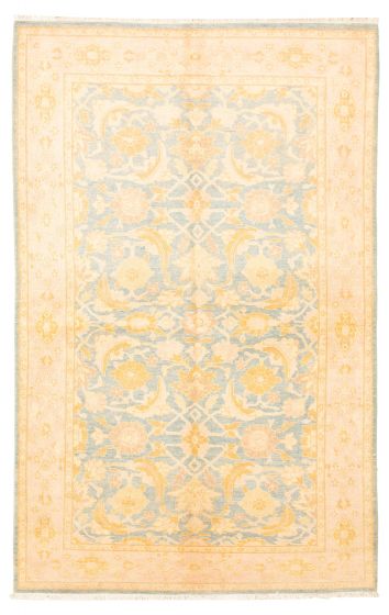 Pakistani Peshawar Oushak 6'2" x 9'10" Hand-knotted Wool Rug 