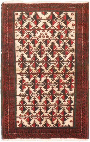 Afghan Akhjah 3'5" x 5'6" Hand-knotted Wool Rug 