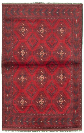 Afghan Finest Khal Mohammadi 4'1" x 6'4" Hand-knotted Wool Rug 