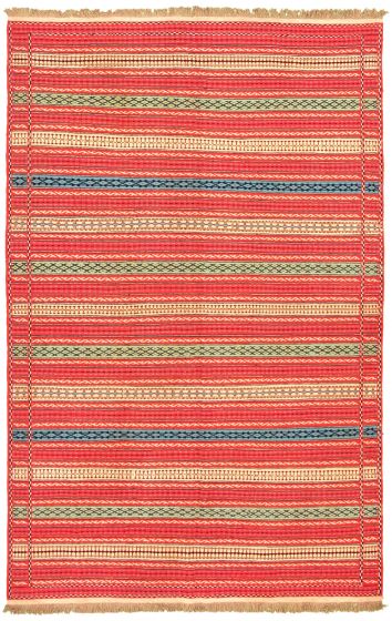 Turkish Ottoman Kashkoli 6'5" x 10'0" Flat-Weave Wool Tapestry Kilim 