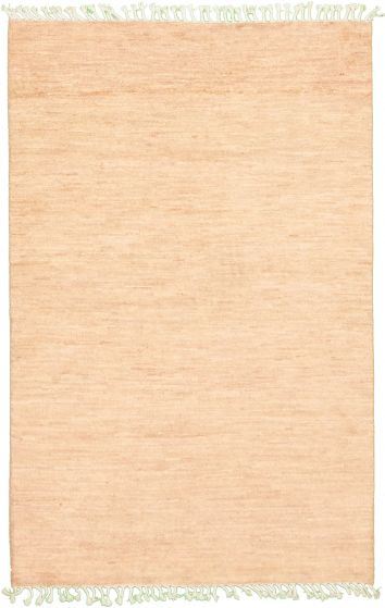 Pakistani Pak Finest Gabbeh 4'1" x 6'3" Hand-knotted Wool Rug 