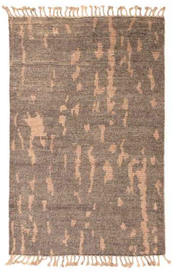 Indian Tangier 4'9" x 8'5" Hand-knotted Wool Rug 