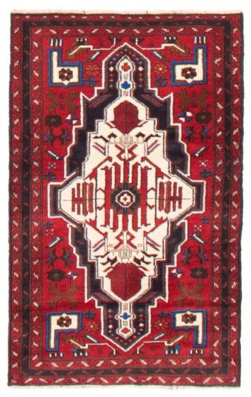 Afghan Teimani 2'9" x 4'6" Hand-knotted Wool Rug 