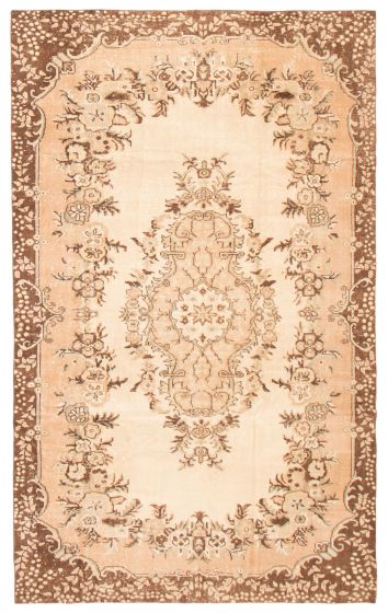 Turkish Antalya Vintage 5'11" x 9'9" Hand-knotted Wool Rug 