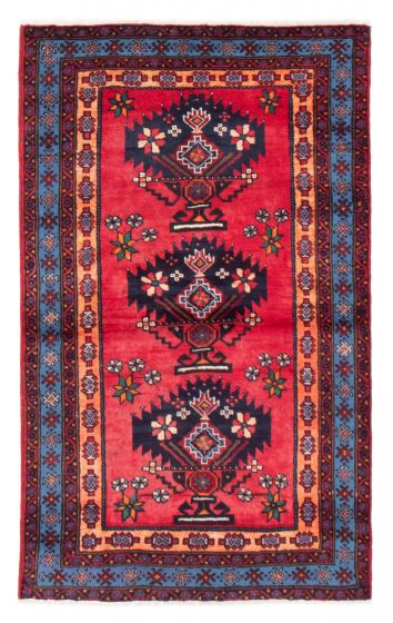 Persian Style 3'10" x 6'2" Hand-knotted Wool Rug 