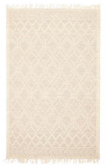 Indian Sienna 5'0" x 7'10" Braid weave Wool Rug 