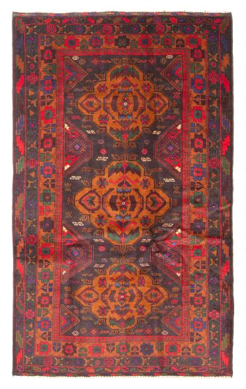 Afghan Teimani 3'6" x 6'0" Hand-knotted Wool Rug 