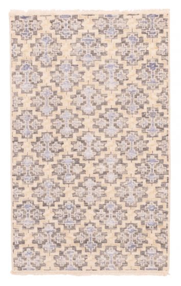 Indian Heritage 3'2" x 5'1" Hand-knotted Silk & Wool Rug 