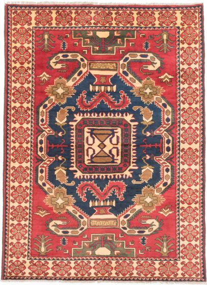 Afghan Finest Kargahi 4'11" x 6'9" Hand-knotted Wool Rug 