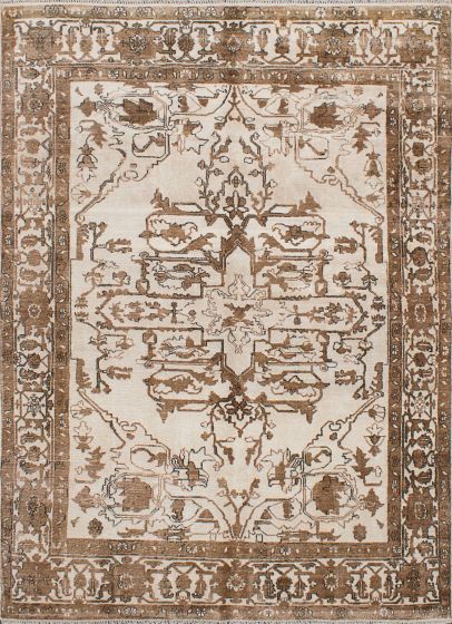 Indian Parklane 8'8" x 11'9" Hand-knotted Silk Rug 