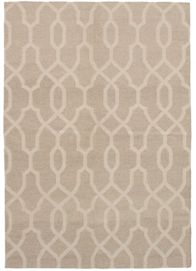 Turkish Ankara FW 6'2" x 8'10" Flat-Weave Wool Kilim 