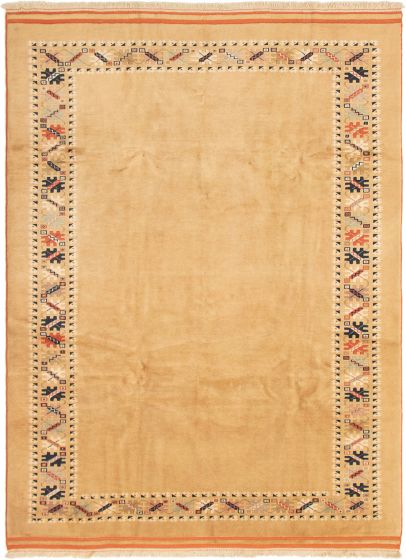 Turkish Melis Vintage 7'0" x 9'4" Hand-knotted Wool Rug 