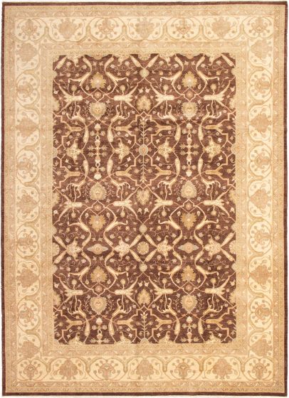 Pakistani Peshawar Oushak 10'1" x 14'1" Hand-knotted Wool Rug 