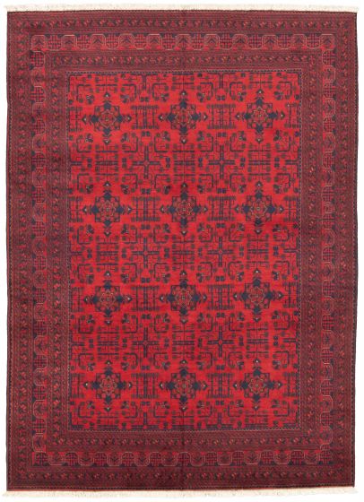 Afghan Finest Khal Mohammadi 6'8" x 9'6" Hand-knotted Wool Rug 