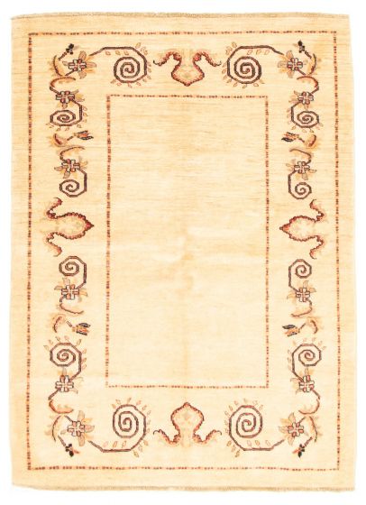 Afghan Chobi Finest 4'10" x 6'6" Hand-knotted Wool Rug 