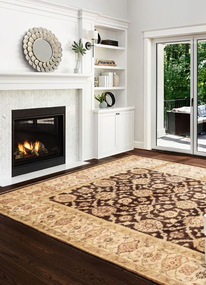 Indian Chobi Twisted 8'0" x 9'10" Hand-knotted Wool Rug 