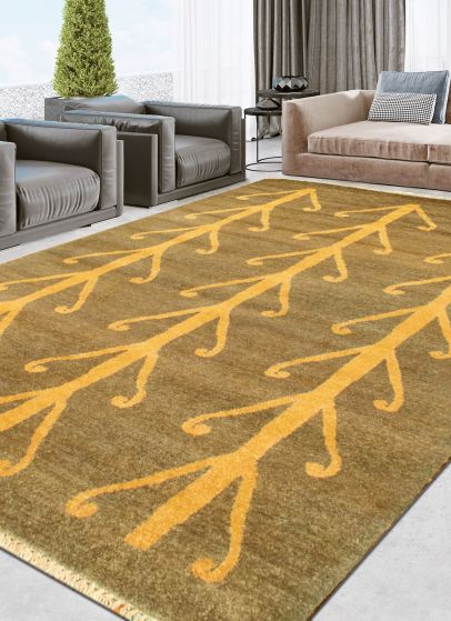Tapis peshawar ziegler 4'4" x 5'10" en laine