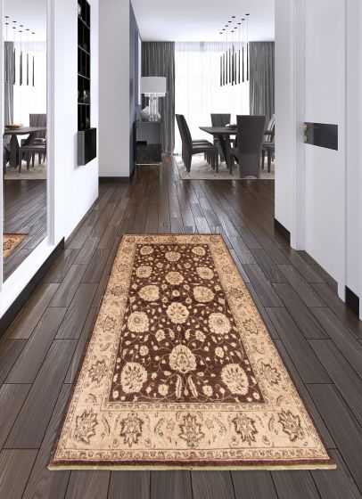 Indian Chobi Twisted 6'0" x 9'0" Hand-knotted Wool Rug 