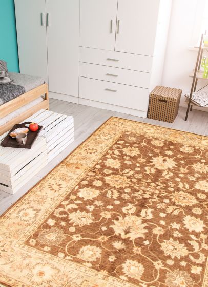 Afghan Chobi Finest 6'3" x 9'0" Hand-knotted Wool Rug 