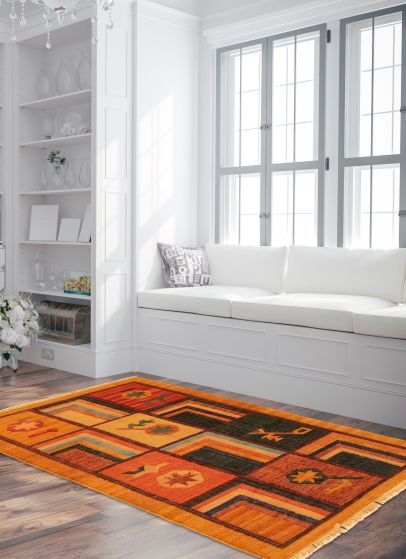 Turkish Sundance 3'1" x 5'2" Flat-Weave Wool Kilim 