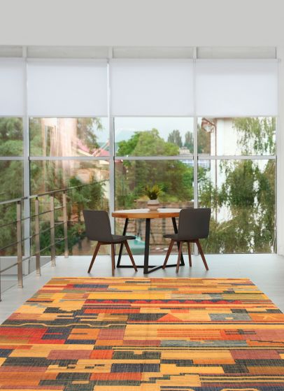 Turkish Sundance 9'6" x 11'1" Flat-Weave Wool Kilim 